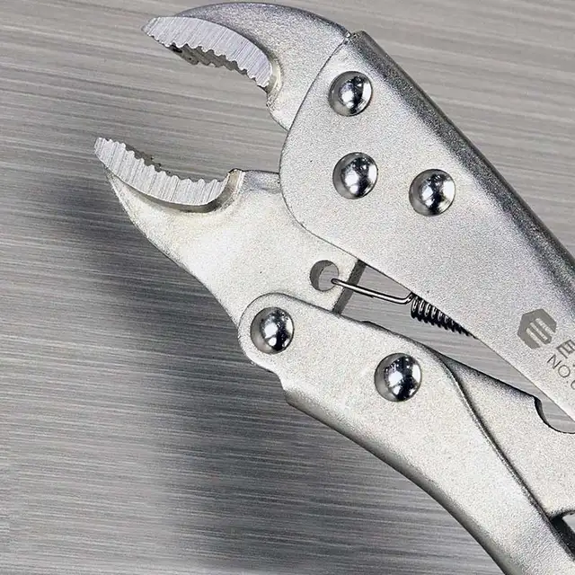 Pinza di bloccaggio per carichi pesanti da 5 pollici con pinza a pressione multifunzionale con faccia in metallo regolabile 3