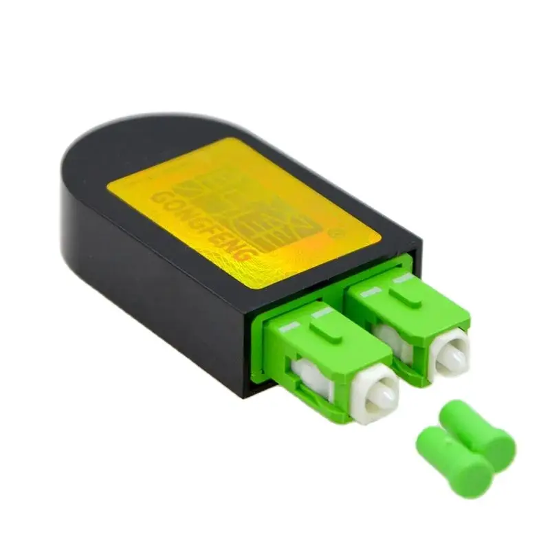 SC/APC Optic Fiber Loop Back Connector Single Mode SM9/125 Flange Adapter Coupler Test Connector Factory
