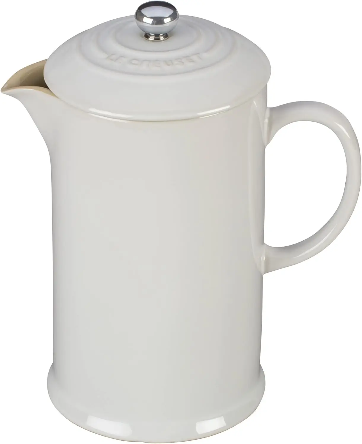 

Le Creuset, керамическая посуда, французский пресс, 34 унции, Белый
