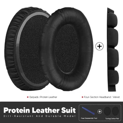 Premium Memory Foam Ear Cushion Covers - Replacement Ear Pads (Protein Leather Suit)