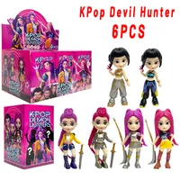 Hot Anime Figure K-pop Demon Hunters with Box Kawaii Boys Girls Gifts For Kids Fans Halloween Christmas Figure Decorative Gifts