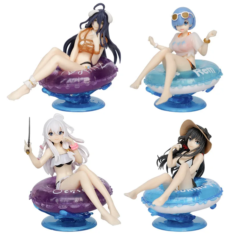 

Anime Figure Beautiful Girl Witch Yael Bader Summer Swimsuit Swimming Ring Sitting Position Model Ornament Box Sexy Cute Kawai