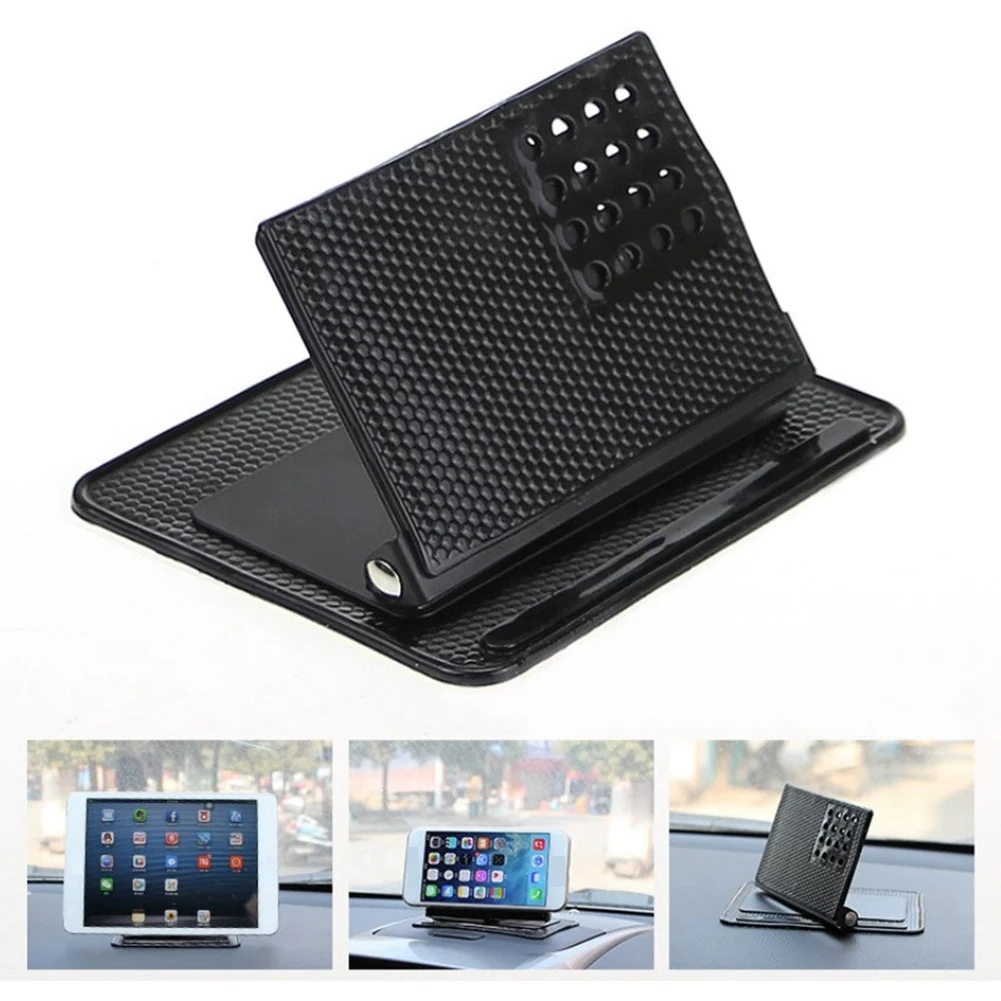 Car Dashboard Multifunctional ic Portable Phone Holder Silicone Anti-Slip Mat GPS Navigator Mount Bracket Interior
