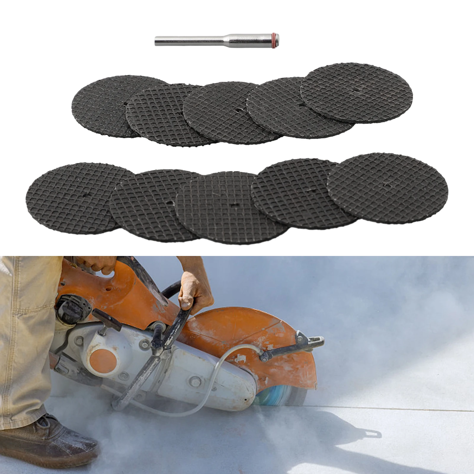 

Портативный хороший Практичный Прочный высококачественный металлообрабатывающий режущий диск 1 (мм) толщина 11 */комплект черная круглая шлифовальная машина