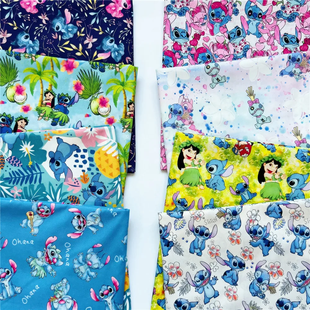 Disney Lilo Stitch Fabric Disney Cotton Fabrics Stitch Cotton