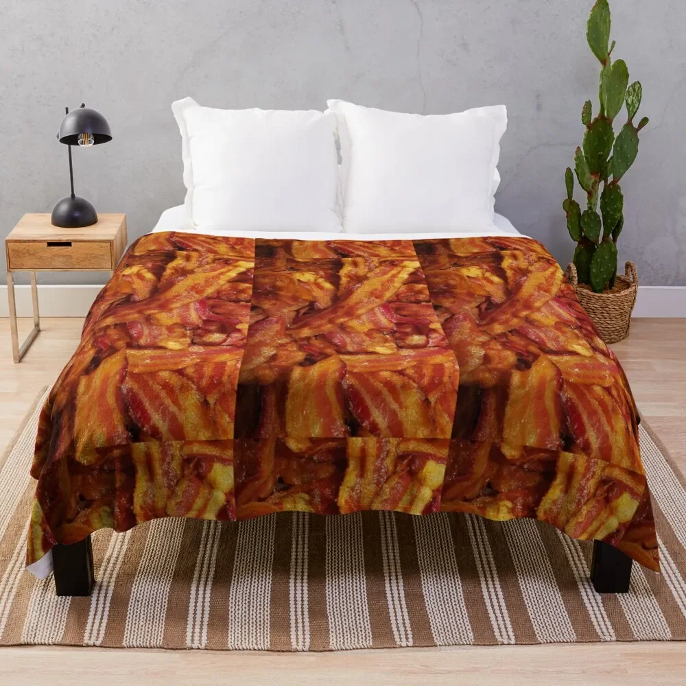 

Bacon Throw Blanket Giant Sofa Blanket Vintage Blanket Kid'S