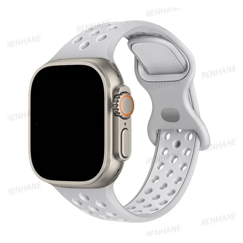 Breathable Silicone Watch Strap Bracelet - Universal Fit