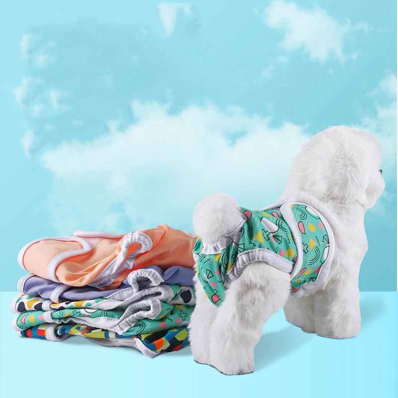 

Dog Diapers Physiological Pant Puppy Women's Panties Shorts Underwear Washable Female Dog Diper Panties Pet Dog Cat Clothes