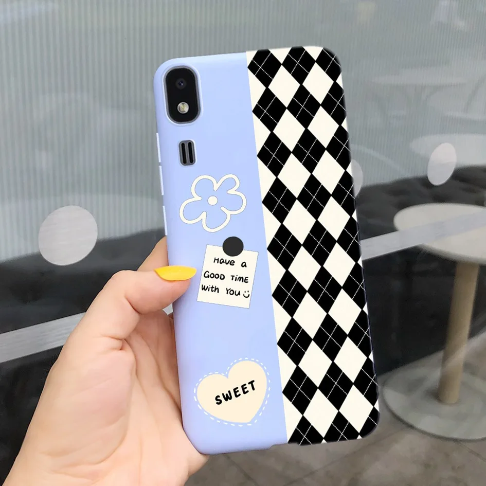 Shockproof Silicon Soft TPU Back Cover with Cartoon Cat Design - Phone Case