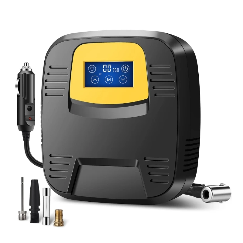 

Mini Car Air Compressor 12V 120PSI Portable Car Tire Inflator Electric Air Pump