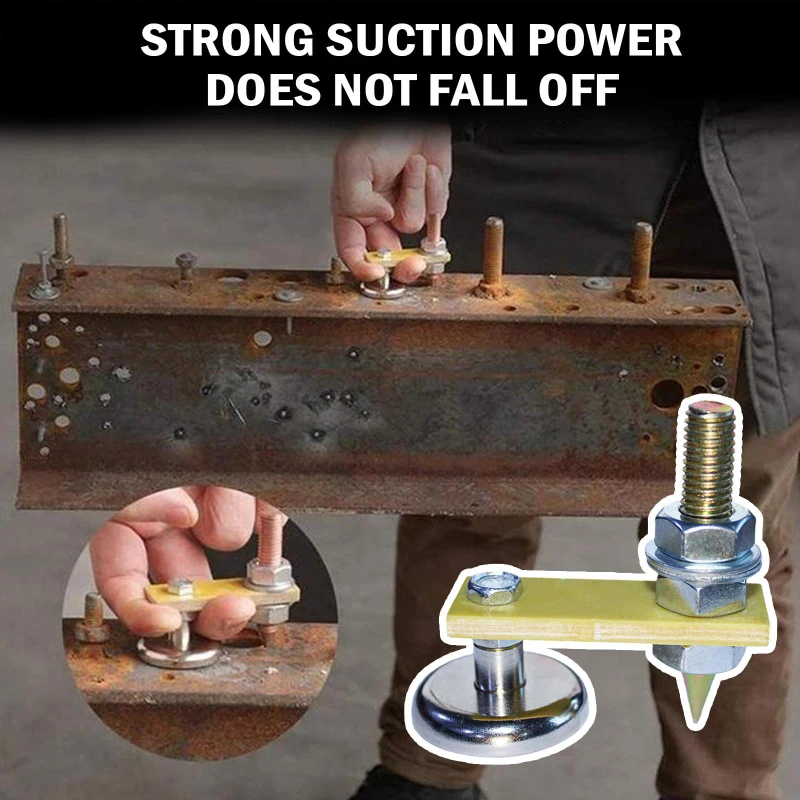 Magnetic welding holders welding accessories clamp magnetic welding fixer Welding Magnet Head Magnetic Welding Fix Ground Clamp Strong Magnetic Support For Electric Ground Tools