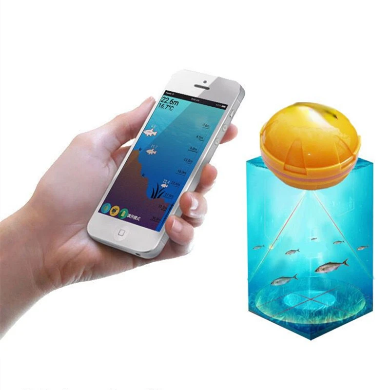Fishing Tools Led Fishfinder Wireless Portable Deeper Sonar Sensor Echo Sound Rechargeable Fish Finder