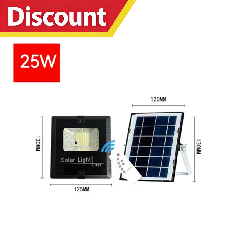 ตัวเลือกสินค้า สปอตไลต์พลังงานแสงอาทิตย์ 50-500W พร้อมรีโมท กลางแจ้ง