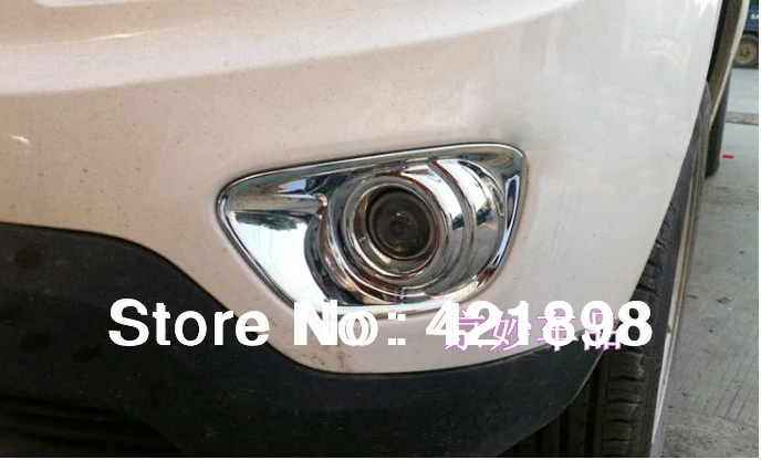 

For Jeep Compass 2011 2012 2013 2014 2015 ABS Chrome Front Fog Light Lamp Cover Trim 2 pcs Car Accessories Stickers W4