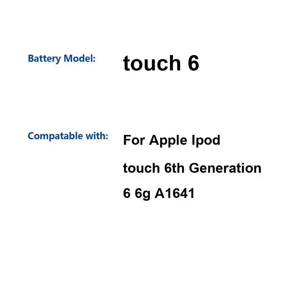バッテリーアップルのipod touchの4th 5th 6thタッチ4 5 6 バッテリーアップルのipod touchの4th 5th 6thタッチ4 5 6