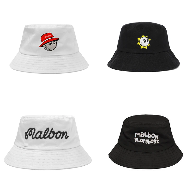 Cotton Golf Bucket Hat Golf Accessories Men Malbon Golf Cap Women
