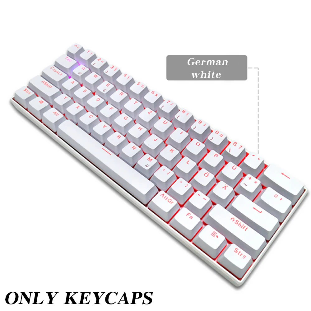Teclado Mecânico Retroiluminado Oem Keycaps Altamente Oem 104 Chaves Espanhol Árabe Russo Francês Coreano Alemão Português Tailandês - Imagem 3