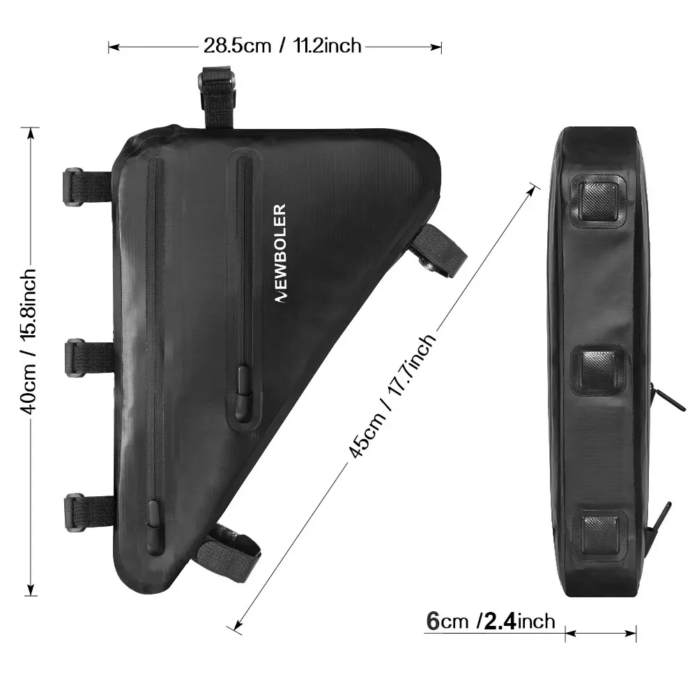Rainproof Large Capacity Bike Frame Bag 3