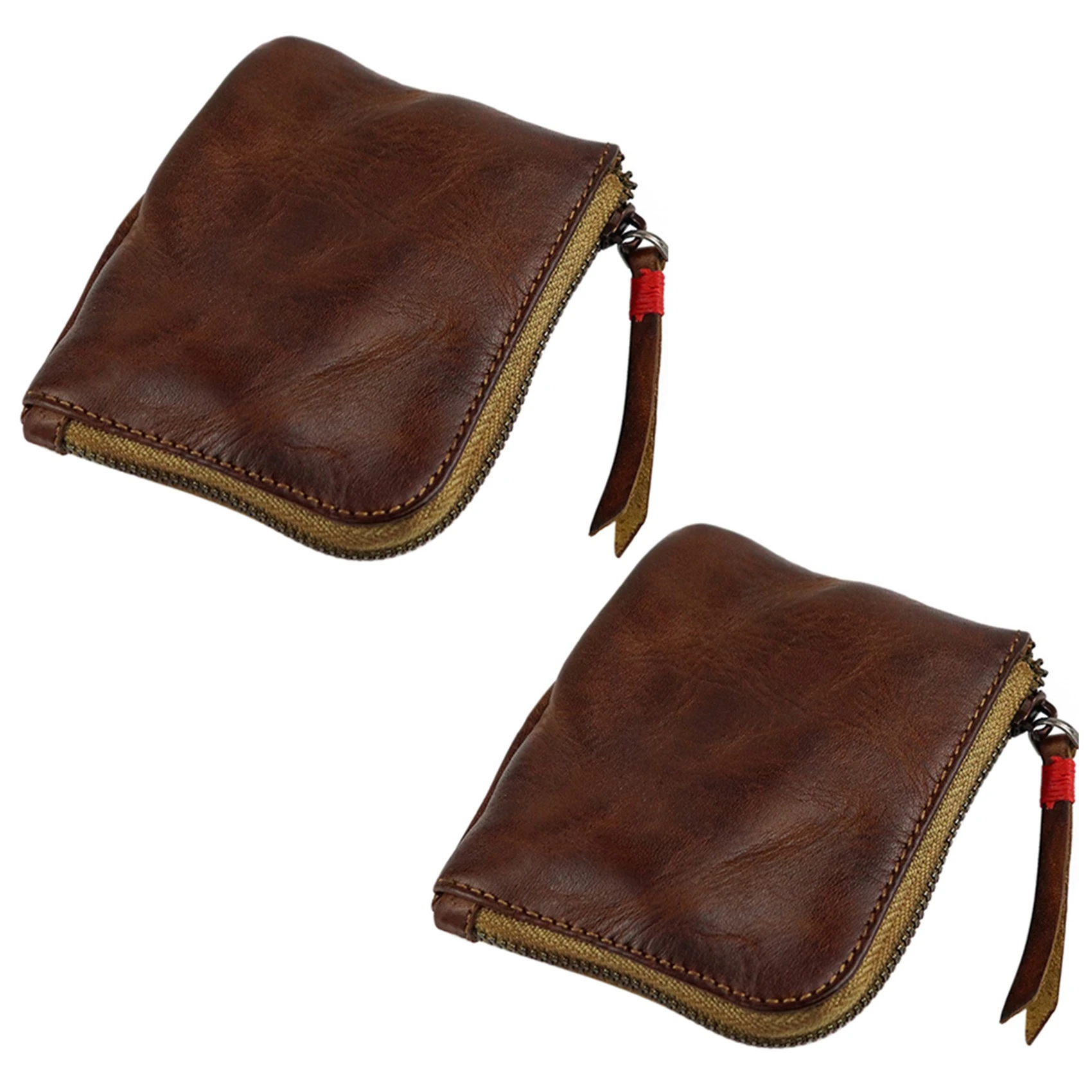 Doméstico flotador móvil Hot Kf-2x Leather Coin Purse,for Women&men Vintage Handmade Wallet,mini  Card Holder Bag,zipper Purses - Coin Purses - AliExpress