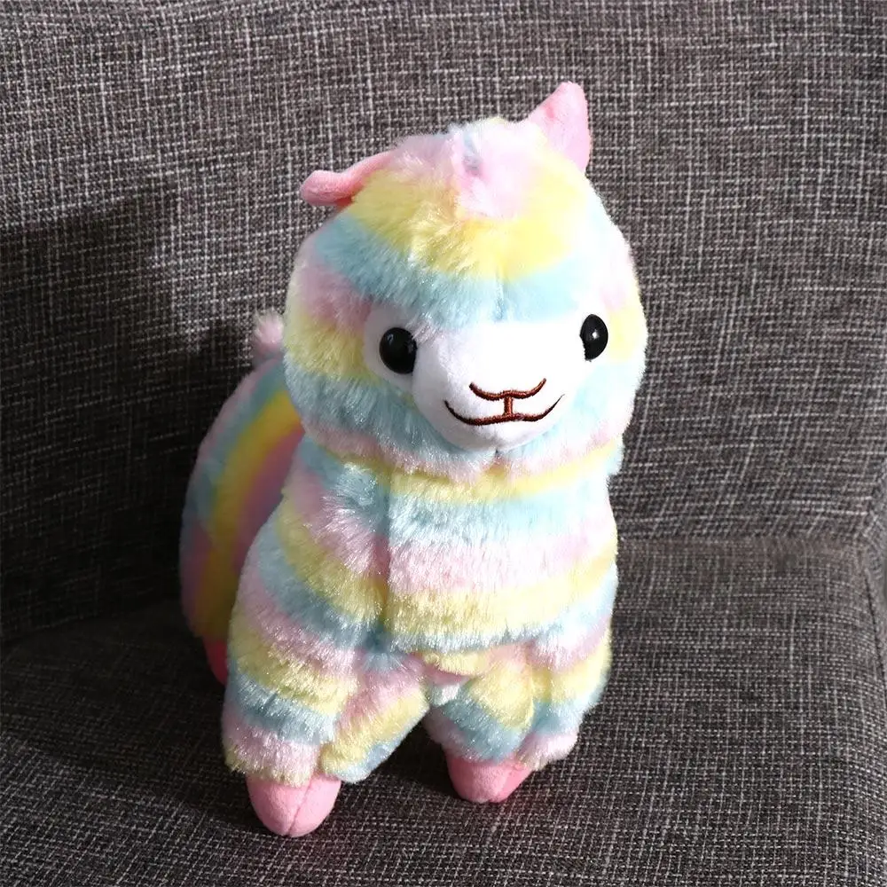 Mate Gift For Children Birthday Gift  Puppet  Alpaca  Doll Home Soft Toys Stuffed  Toys Colorful Alpaca Doll