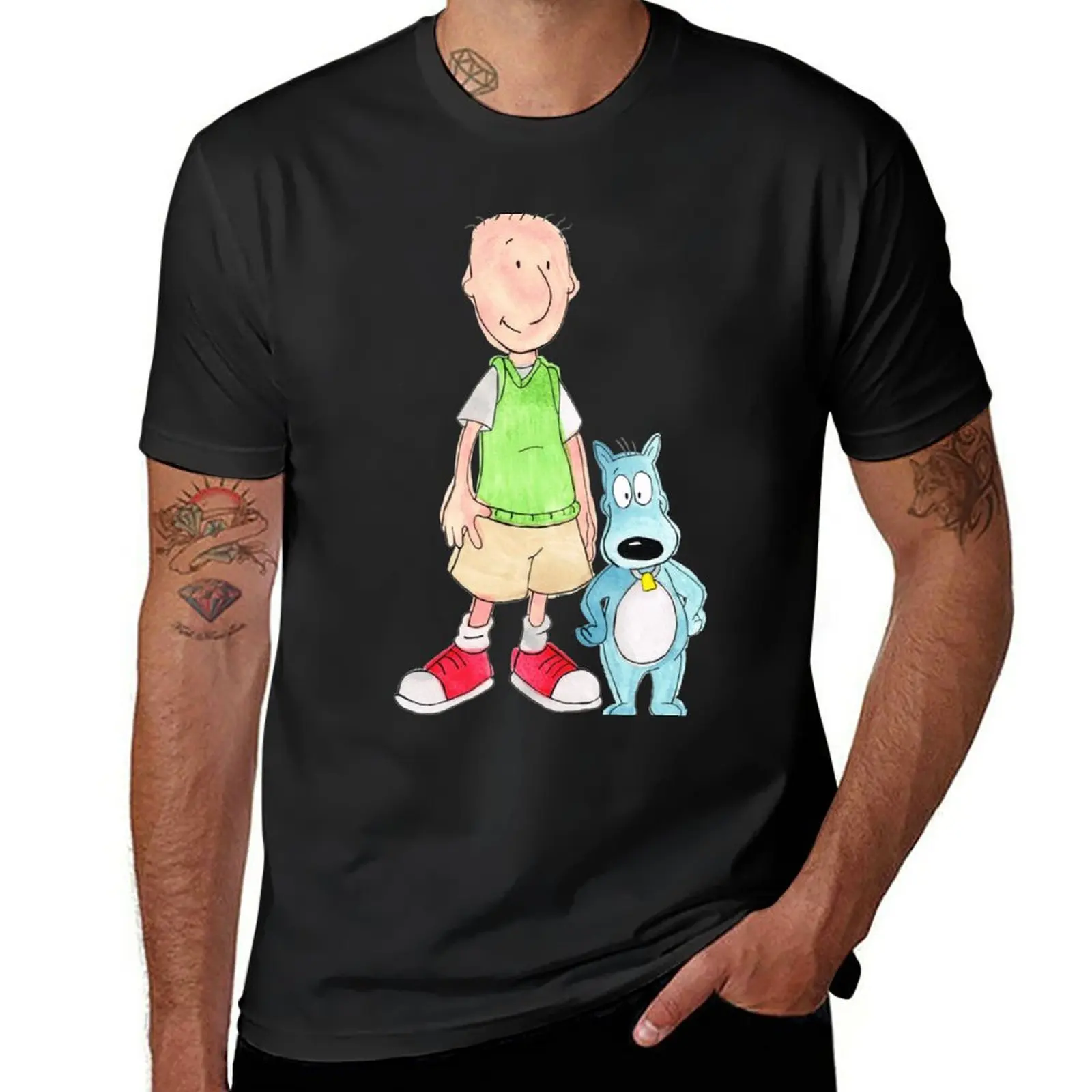 

Doug and Porkchop T-Shirt oversized kawaii clothes korean fashion oversizeds mens clothing