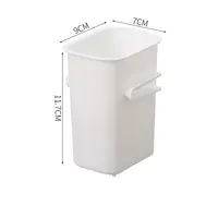 Boîte de rangement blanche pour réfrigérateur, 1 paire, classification des aliments, congélateur domestique, porte latérale, réfrigérateur de cuisine, boîte de conservation des aliments 6