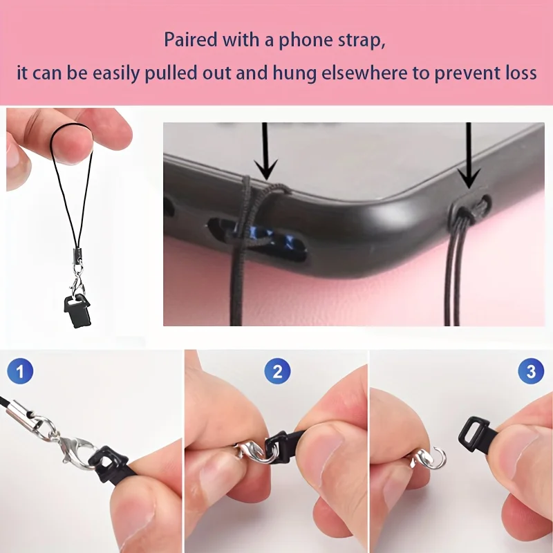 Charming Red Cherry Dust Plug with Lanyard - Delightful Phone Accessory