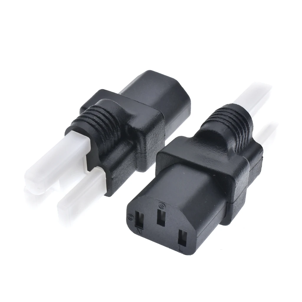 PDU UPS Power Adapter American Plug Converter, Nema 5-15P MALE TO IEC 320 C13 Female Adapter.US TO C13