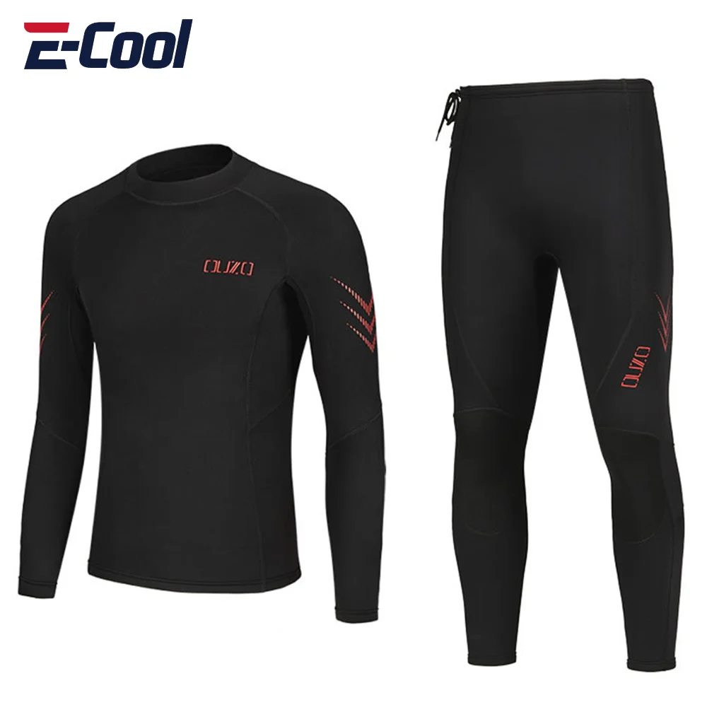 

1.5mm Wetsuit Split Diving Top Pants Men's Long Sleeve Cold Protection Sunscreen Surf Suit Winter Swimsuit Scuba Diving