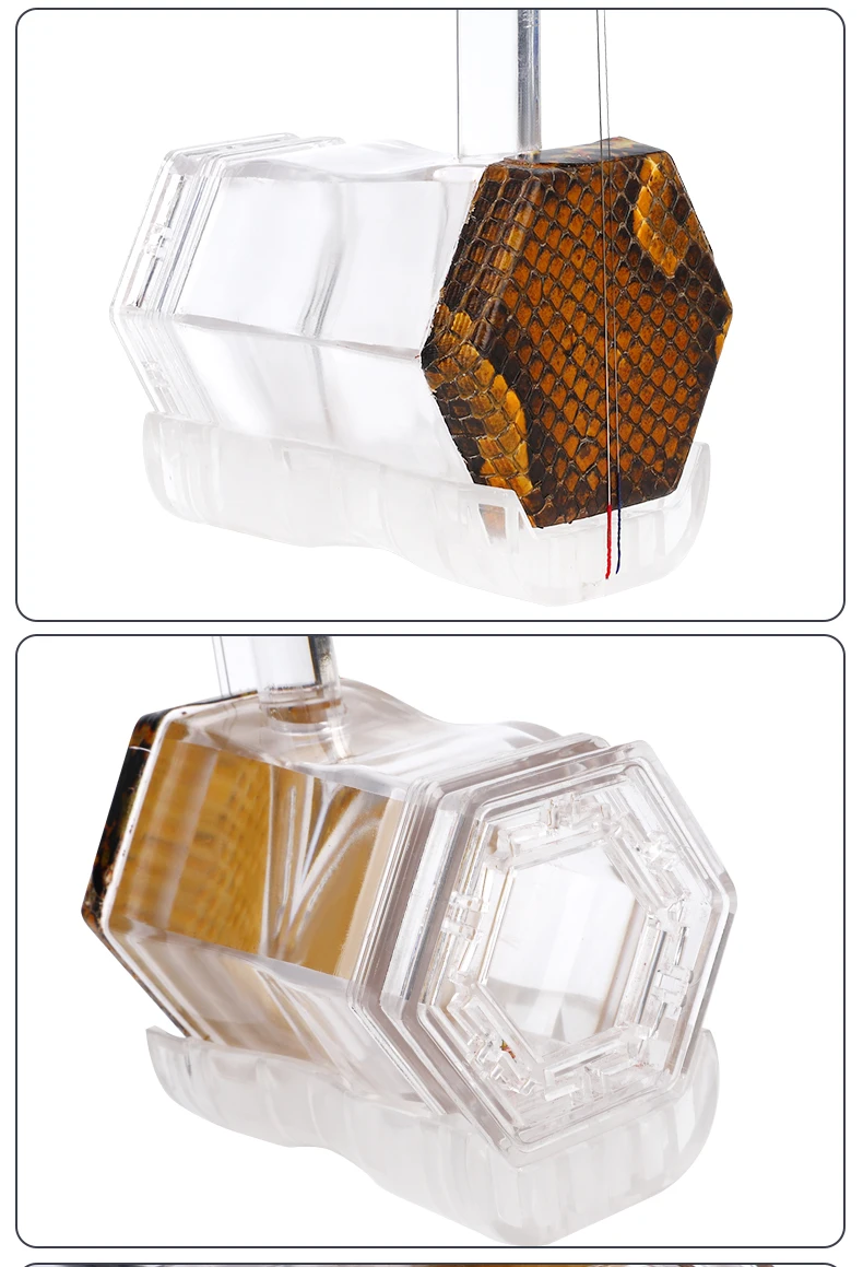 Crystal Erhu Transparent resin Chinese string instruments