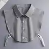 Men'S Fake Shirt Half Body Collars Professional Wear White Solid Color Fake Collar All-Match Spring / Summer Pure Cotton Dress 3