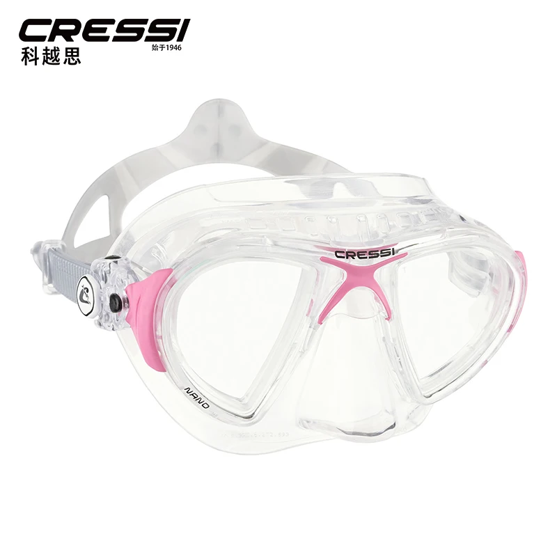 Cressi Minima Freediving Mask - Low Volume Italian Made Mask With Flat Lenses