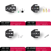 Kit de pinces à sertir pour bornes pré-isolées, couvercle de serrage HS-30J HS-40J/pince à sertir multifonctionnelle en acier au carbone de marque 6