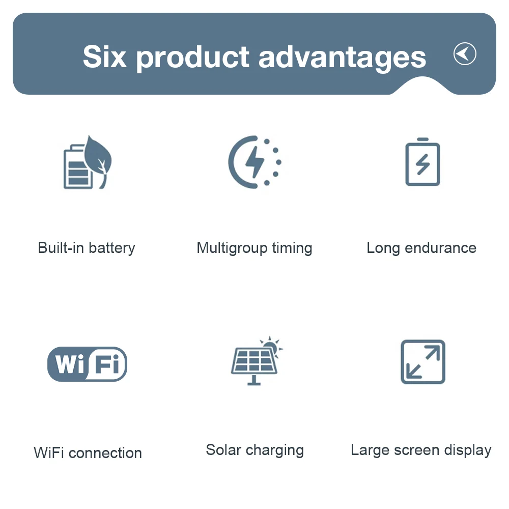 1/2/4 Ausgänge Garten-Solar-Bewässerungstimer Solar-WLAN-Smart-Wassertimer Unabhängige Steuerung Automatisches Bewässerungssystem IPX6 – Detail 2
