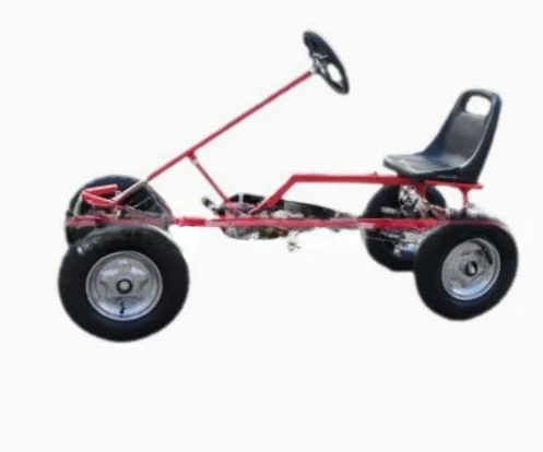 Amusement park game zone outdoor four wheel heavy duty mini pedal go cart for 3-12 ages kids