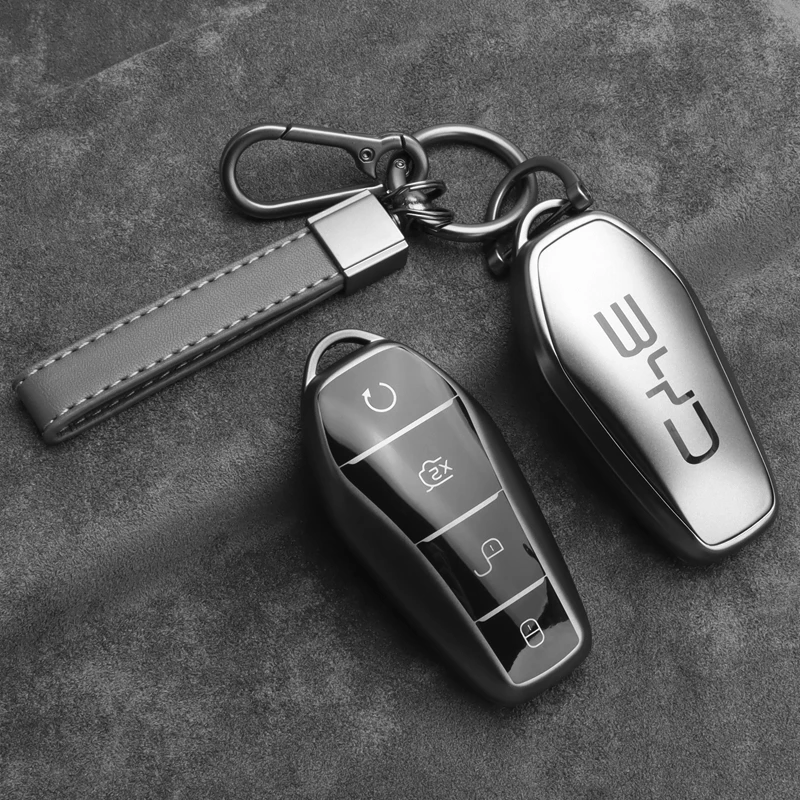 Premium TPU Car Key Case Cover with Keychain - Enhanced Protection Accessories
