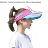 Adjustable Outdoor Sports Sunshade Hat For Women's Color Blocking UV Sun Hat For Travle Beach Cycling 6