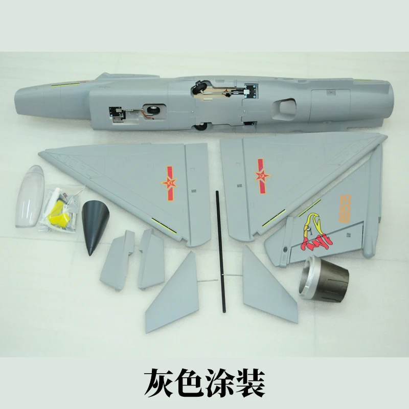 Assembly Of 70/80mm Ducted J-10 Fixed Wing Model Electric Remote-controlled Fighter Jet Resembling A Real Super Large Aircraft 6