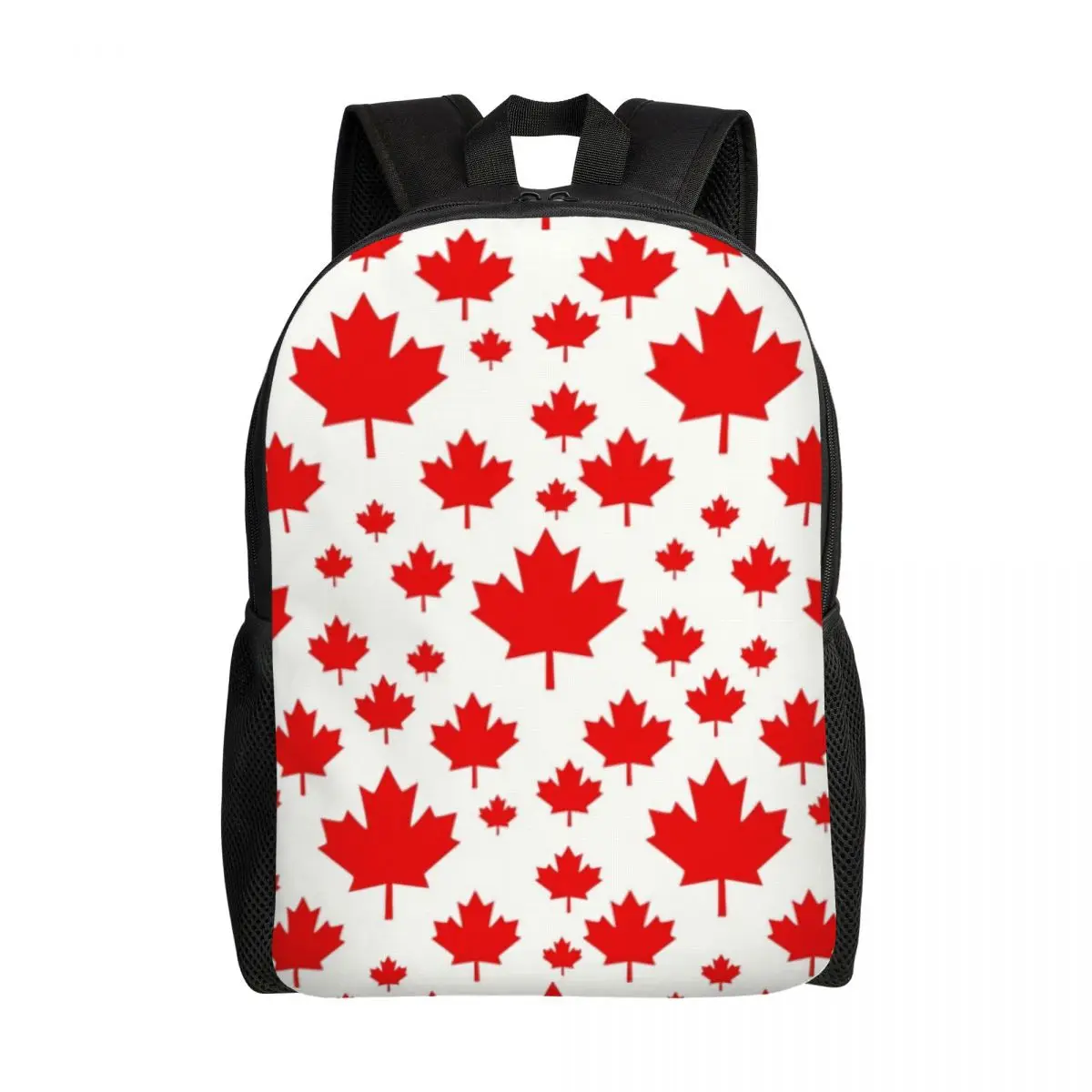 

Canada Maple Leaf Flag Emblem Backpack for Men Women College School Student Bookbag Fits 15 Inch Laptop Bags