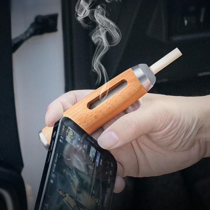 Handheld Mini Ashtrays Anti Sootflying Cigarette Cover Portable Car