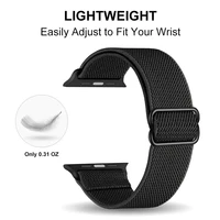 Bracelet à boucle élastique en Nylon pour Apple Watch Ultra 3/2/1, 49mm 11 10 46mm 42mm, iWatch 9 8 7 6 5 4 SE 45/41/44/40mm 2