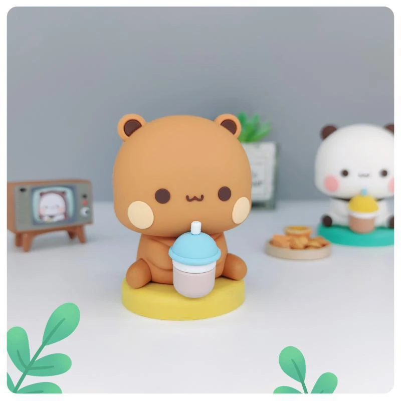 Bubu Dudu Panda Bear Collectible Toy - Kawaii Cute Action Doll Ornament