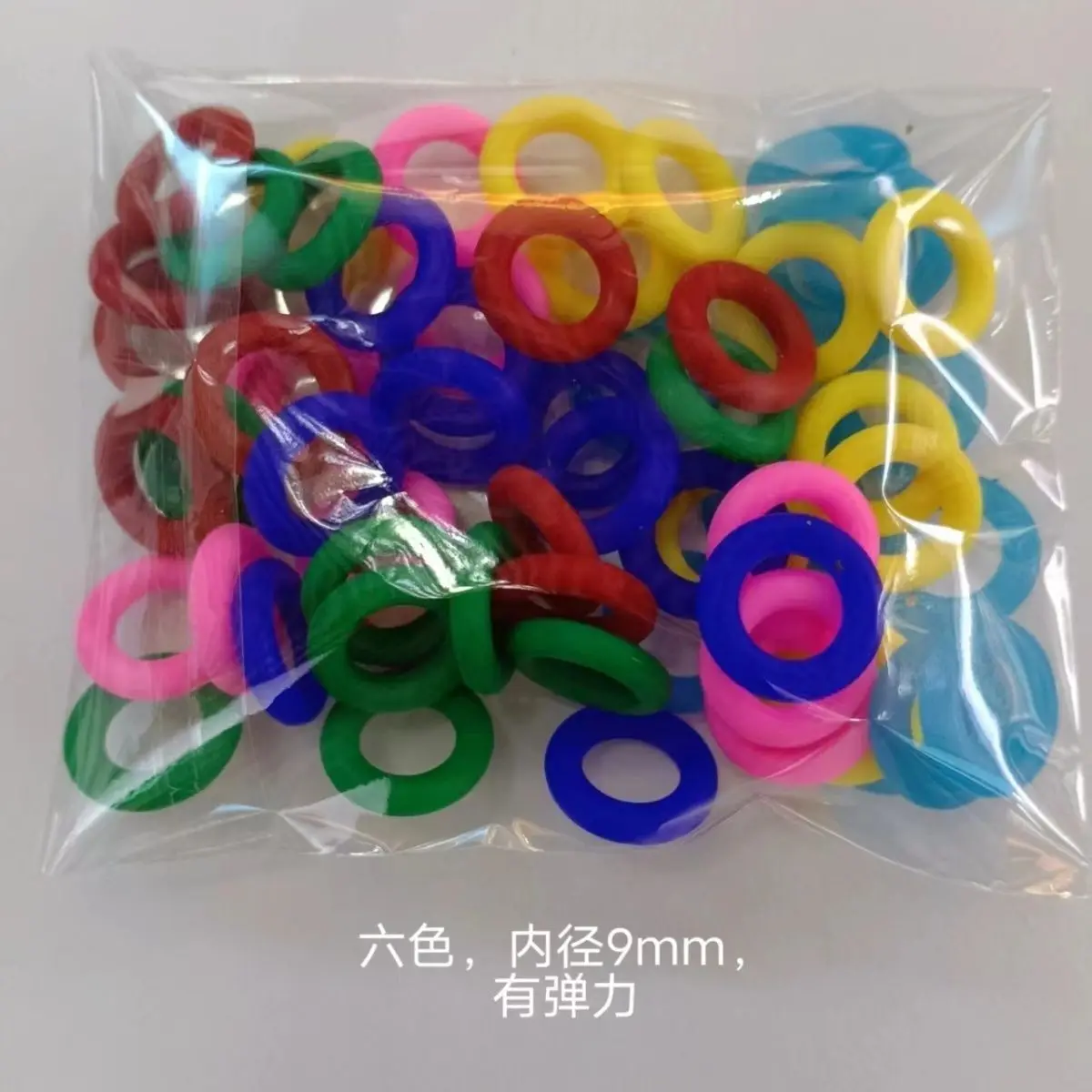 2025 neue 100 stücke Bunte Gummi Tauben Marker Ringe 9mm/12mm Für Bessere Ausbildung Effizienz Vogel geräte – Detail 5