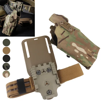 Tactical Holster for G17 Gen4 G19 with X300 X300U Flashlight Quick Locking System Shooting Hunting Pistol Gun Holsters 1