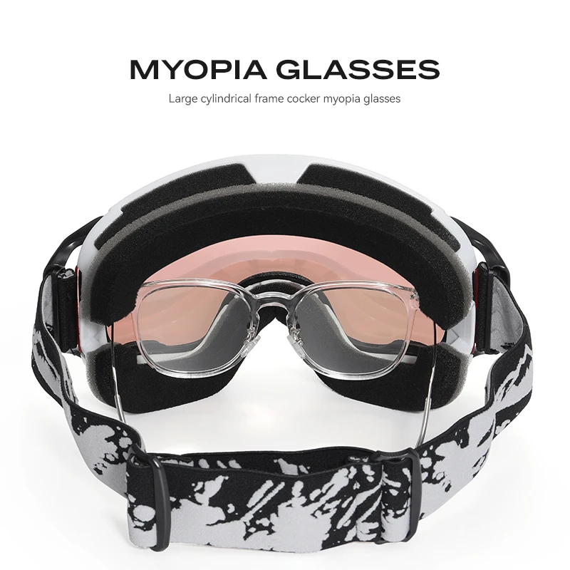 Double Layers Anti-fog Ski Goggles Snowmobile Ski Mask Skiing Glasses Men Women Snow Googles Snowboard Sunglasses free Case 6