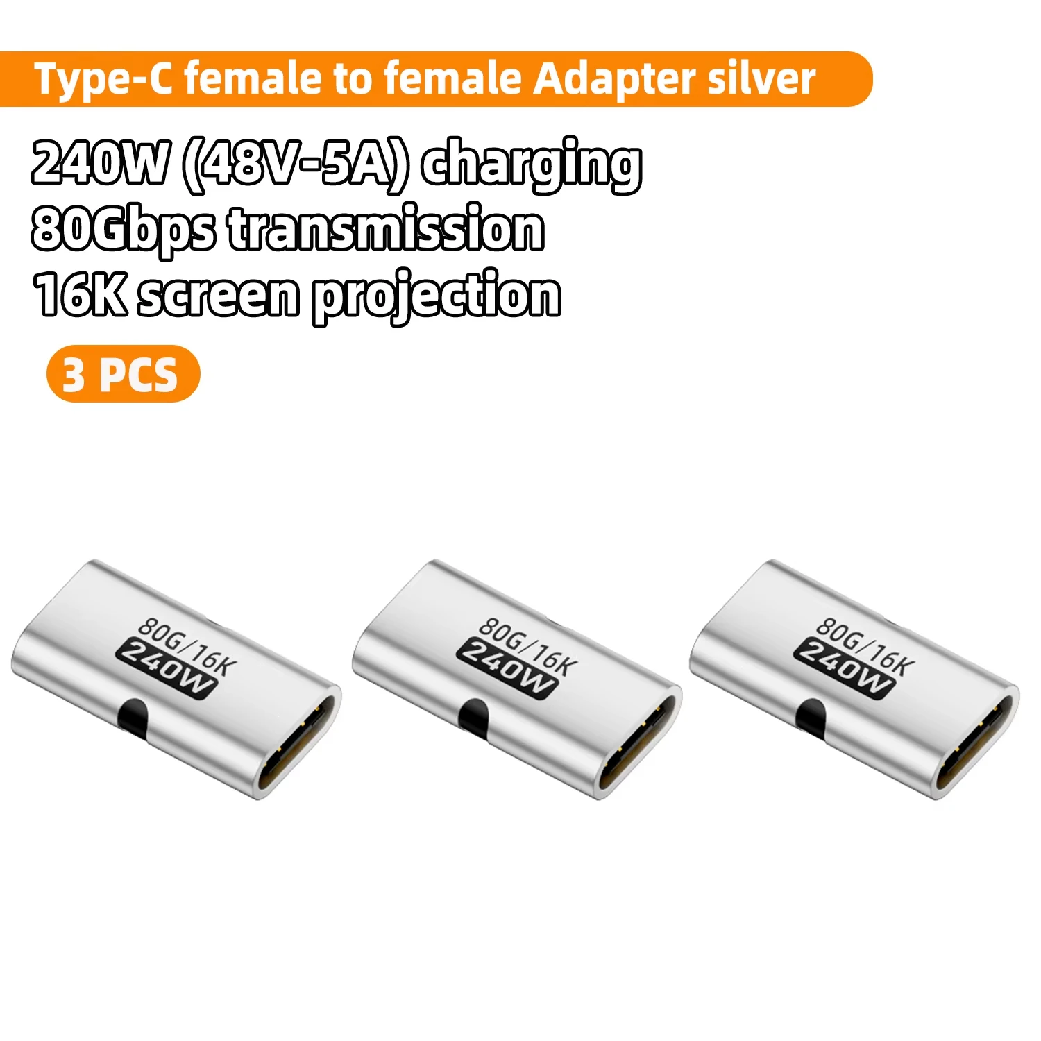 ตัวเลือกสินค้า อะแดปเตอร์ USB4 80Gbps รองรับชาร์จเร็ว 240W
