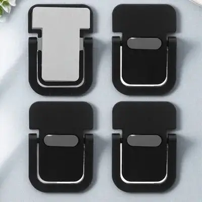 2Pcs 휴대용 보이지 않는 노트북 스탠드 블랙 ABS 인체 공학적 높이 조절 가능한 냉각 랙 사무실 여행용 노트북 홀더