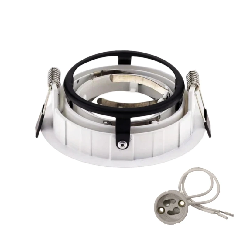 Punto De Techo Orientable - Blanco Cuadrado - Aluminio - GU10 - 10W Max