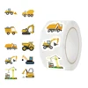 500Pcs Construction Vehicle Sticker Roll For Kids Reward Encourage Sticker For Labels Thank You Sticker Kids Toys 2