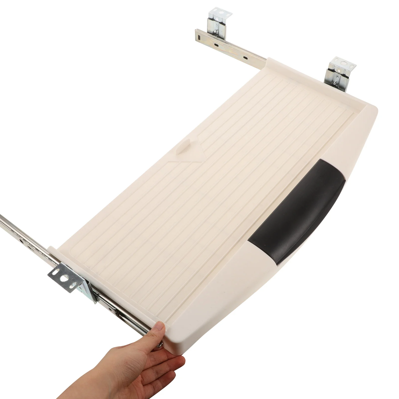 책상 아래 마운트 키보드 트레이 컴퓨터 스탠드 사무용품 서랍 슬라이드 슬라이딩 플라스틱